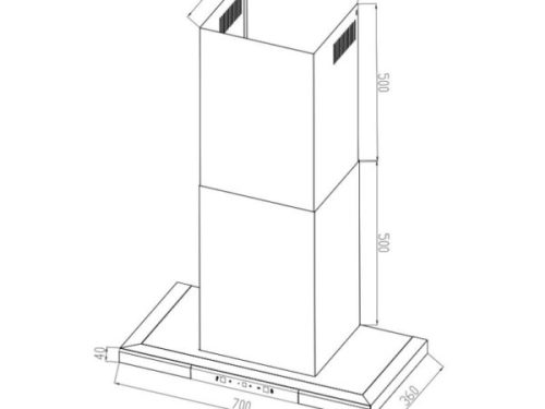 Kích Thước Máy hút mùi áp tường Eurogold EUH03570WB