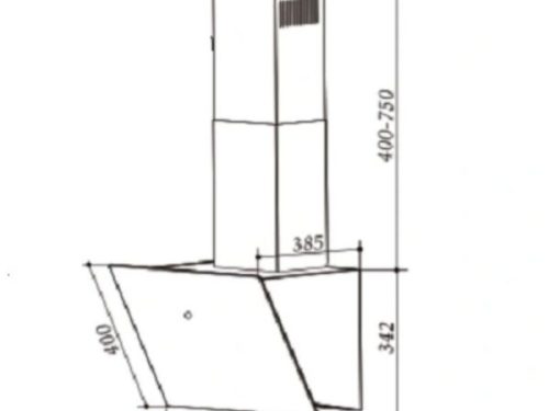 kính thước Máy hút mùi áp tường Eurogold EUH0770V