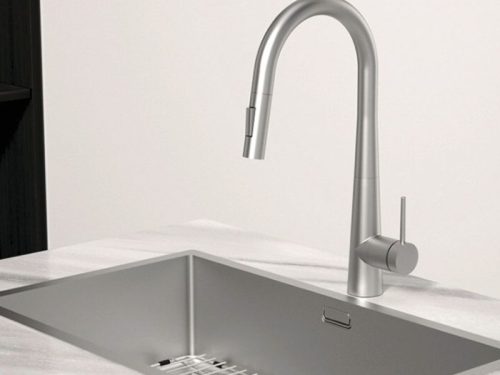 Hình ảnh vòi rửa bát Hafele HT24-SH1P417-BR 570.85.041 có dây rút