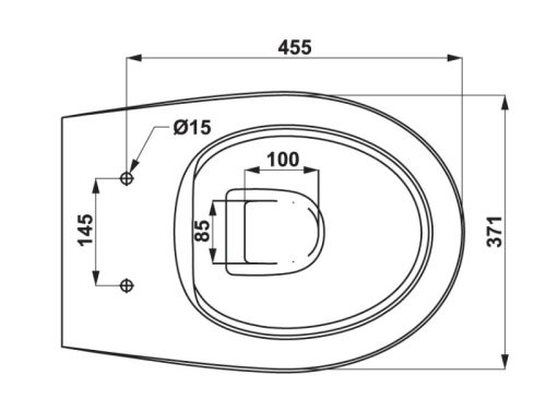 Kích thước bồn cầu đặt sàn Sapporo Hafele 588.79.411