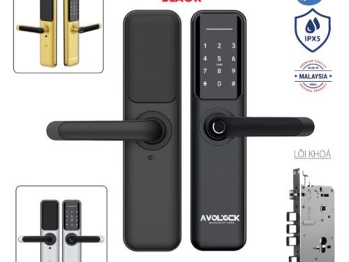 Khóa cửa vân tay Avolock AV-63-Gold 1 anh khoa thong minh avolock av 63 gold
