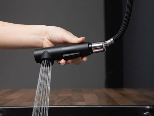 Hình ảnh vòi rửa bát nóng lạnh Kluger KLF0001B có dây rút