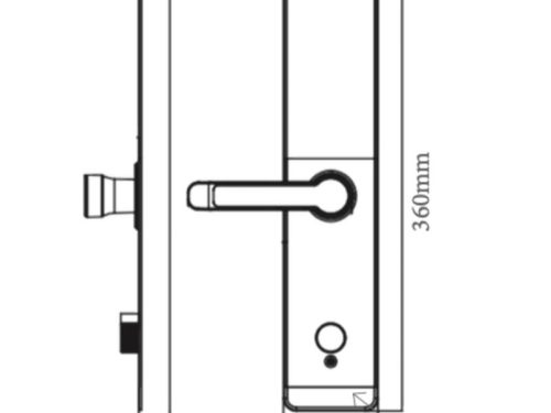 Khóa cửa thông minh Avolock AV-66-B 2 kich thuoc khoa thong minh avolock av 66 b