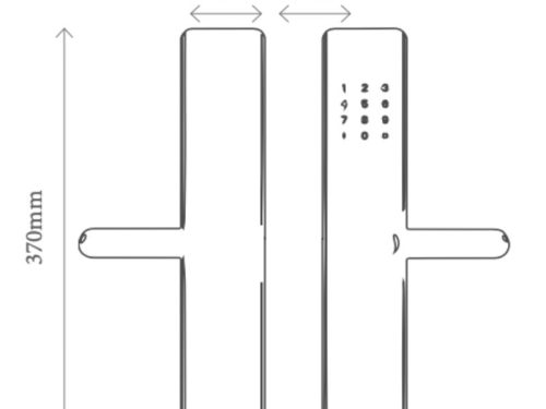 Khoá cửa thông minh Avolock AV-64-B 2 kich thuoc khoa van tay avolock av 64 b