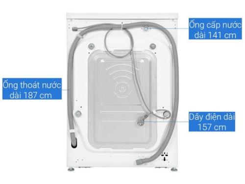 Mặt sau máy giặt LG 10kg LG FV1410S4W1 ABWPEVN cửa trước