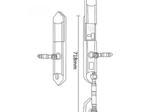 Kích thước khóa điện tử Hyundai HY-SLC8818 BRONZE