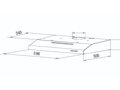 Máy hút mùi âm tủ Tomate TOM 1301B 1 kich thuoc may hut mui am tu tomate tom 1301b