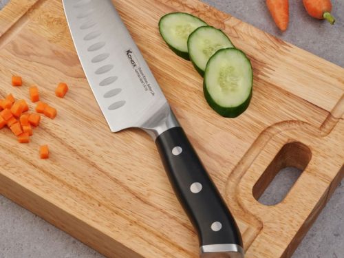 Ảnh dao đa năng thép Đức Konox Emmitt Series 7″ Santoku