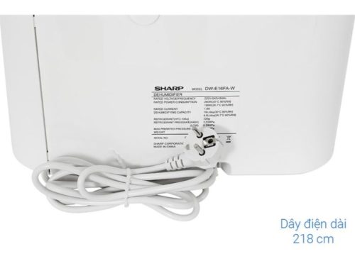Dây điện máy lọc không khí và hút ẩm Sharp DW-E16FA-W