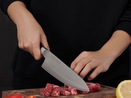 Hình ảnh dao đầu bếp thép Nhật Konox Damascus Eiko Series 8″ Chef Knife