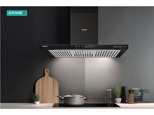Ảnh thực tế máy hút mùi áp tường chữ T Grandx GX H70T65