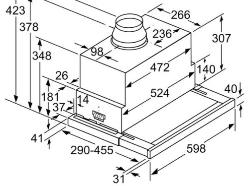 kich thuoc may hut mui siemens li69sa684