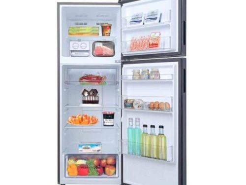 anh tu lanh 2 canh ngan da tren inverter 333 lit aqua aqr t352fa fb