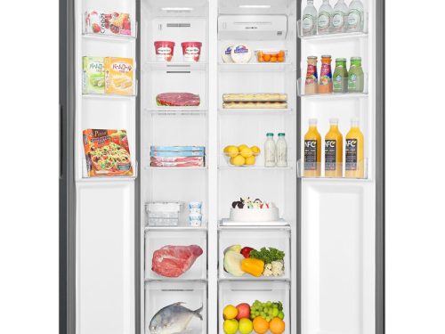 Tủ Lạnh 2 cánh side by side Inverter 490 Lít Aqua AQR-S552XA(CBC) 1 anh tu lanh 2 canh side by side inverter 490 lit aqua aqr s552xacbc