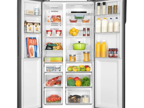 Tủ Lạnh 2 cánh side by side Inverter 602 Lít Aqua AQR-IG696FS (GB) 1 anh tu lanh 2 canh side by side inverter 602 lit aqua aqr ig696fs gb