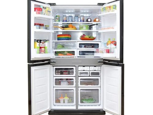 anh tu lanh 2 canh side by side inverter 678 lit sharp sj fx688vg bk