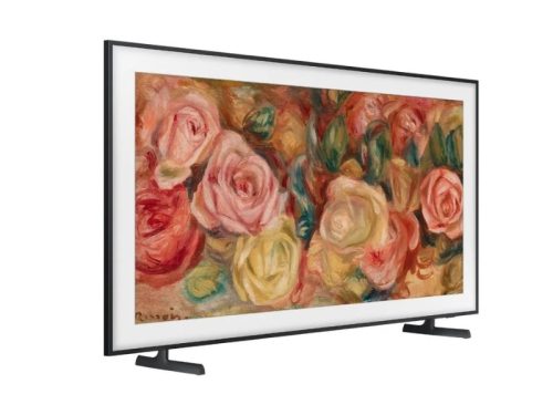 hinh smart tivi khung tranh the frame qled samsung 4k 75 inch qa75ls03dakxxv