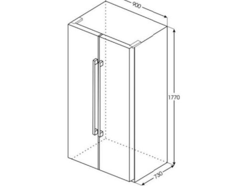 kich thuoc tu lanh 2 canh side by side 581 lit brandt bfa1791na