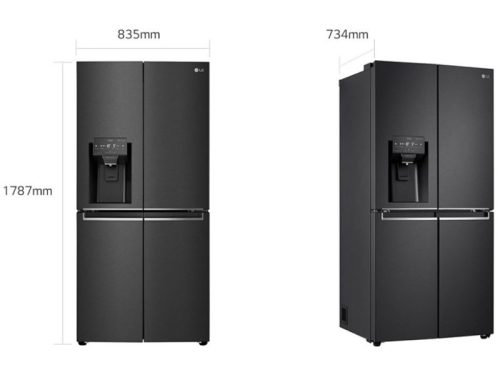 Tủ Lạnh 4 cánh Multi Door Inverter 494 Lít LG GR-D22MBI 3 kich thuoc tu lanh 4 canh multi door inverter 494 lit lg gr d22mbi