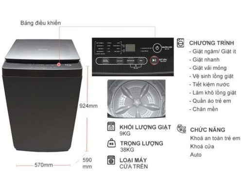 thong so may giat sharp 9kg es y90hv s cua tren