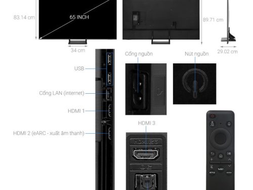 kich thuoc smart tivi qled samsung 4k 65 inch qa65q65d
