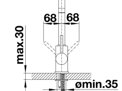 Vòi rửa bát Blanco Mili Chrome 524709 3 kich thuoc voi inox rua bat blanco mili chrome 524709