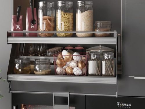 Kệ nâng hạ Hafele 504.68.375 Imove R700mm