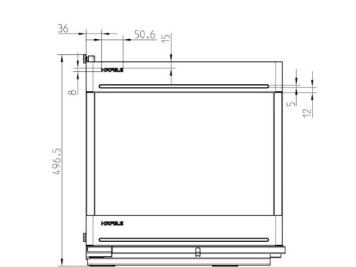 Kích thước Kệ đựng gia vị Hafele 545.14.324