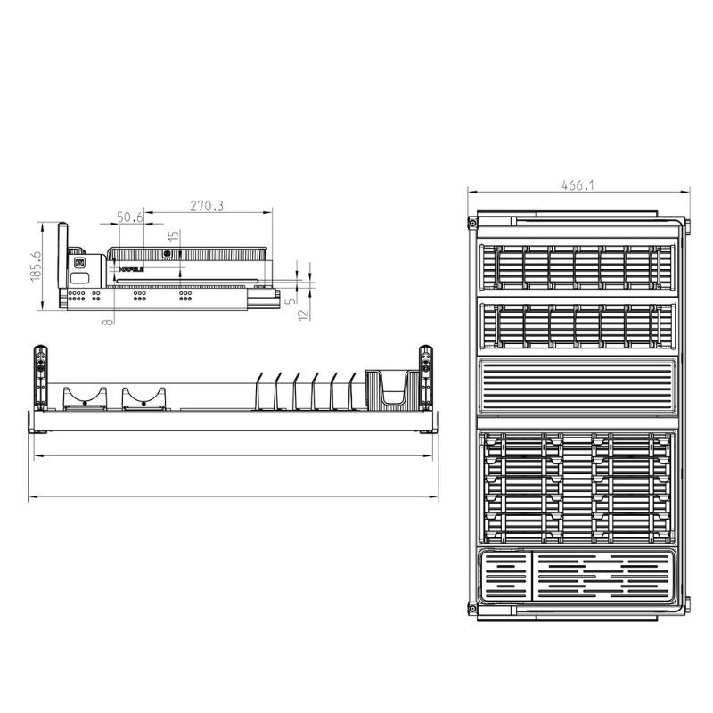 Kích thước Rổ Kéo Dưới Cho Xoong Nồi Dining Agent 800mm Hafele 545.14.310 Kích thước Rổ Kéo Dưới Cho Xoong Nồi Dining Agent 800mm Hafele 545.14.310